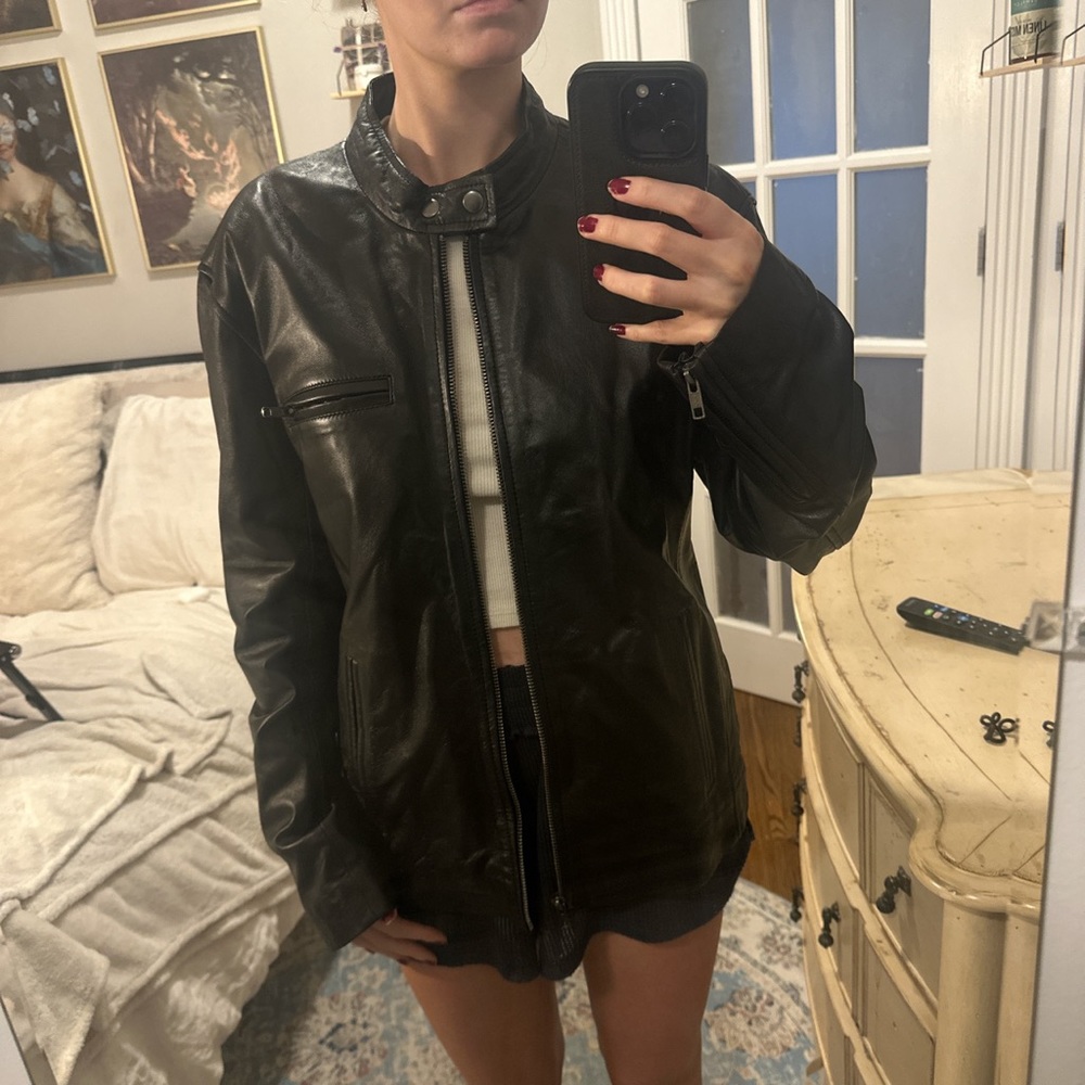 Studio Milan Leather Black Jacket